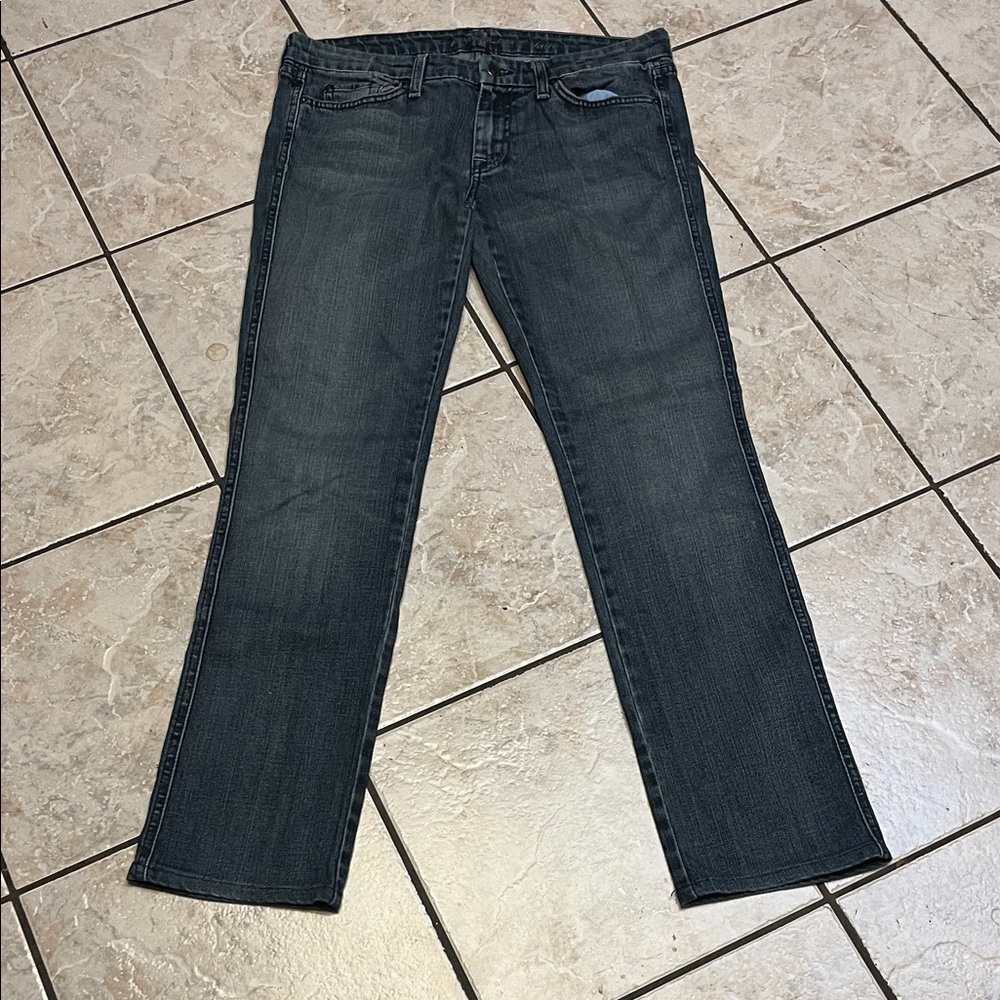 7 For All Mankind Men's Straight Leg Blue Jeans 30